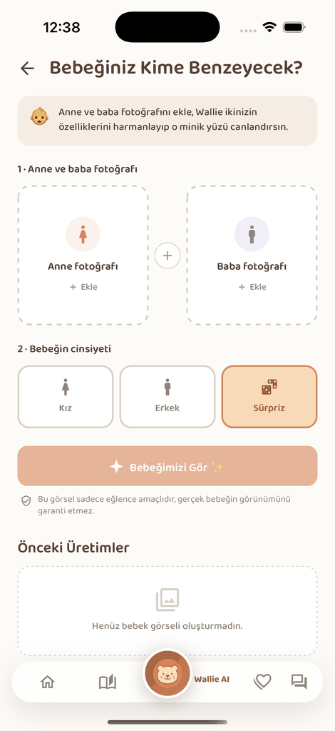 Baby Wallie — Bebeğiniz Kime Benzeyecek? ekranı